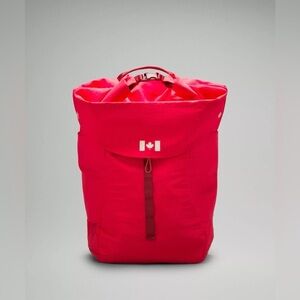 🆕🇨🇦 RARE Lululemon x Team Canada Rolltop Backpack 45L Olympic Logo